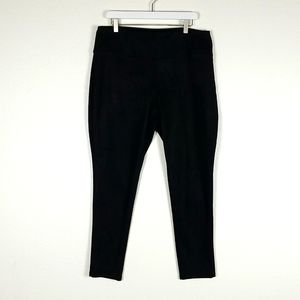 Apt 9 Black Faux Suede Ponte Pants